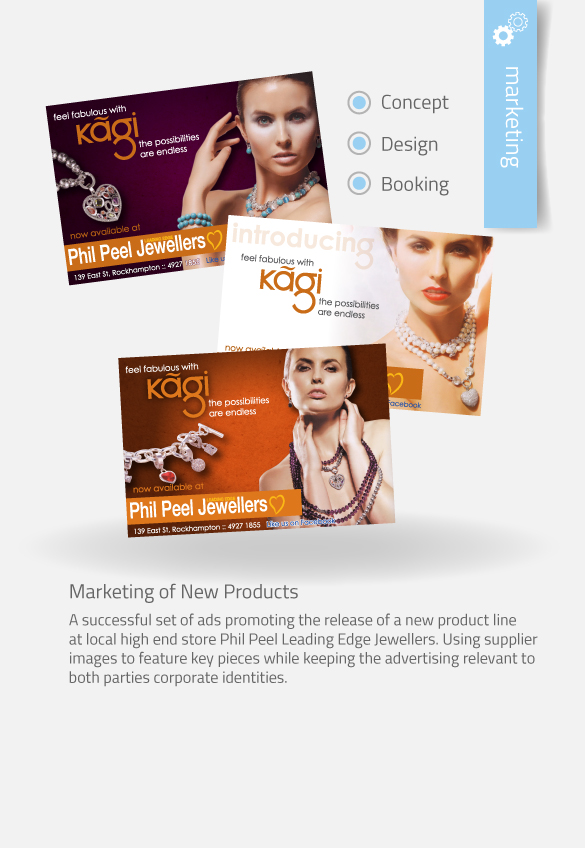APAP Events Event Management and Graphic Design Rockhampton Phil Peel Jeweller Press Ads