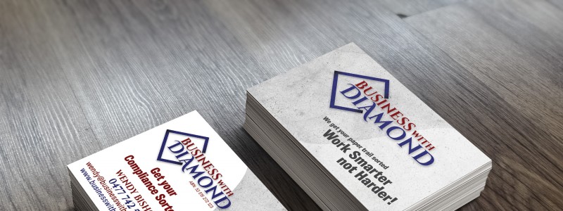 APAP Events Event Management and Graphic Design Rockhampton Business with Diamond Business Card Design