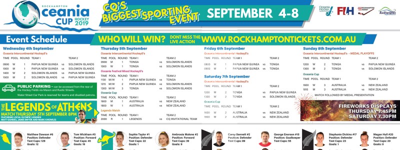 APAP Event Management and Graphic Design Rockhampton - Oceania Cup Press Ad