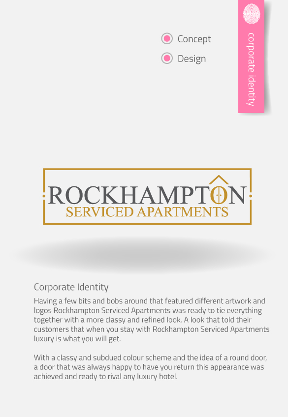 APAP Events Event Management and Graphic Design Rockhampton Rockhampton Serviced Apartment Logo Creation